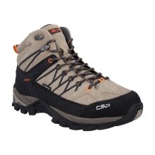 CMP Wanderschuhe Rigel Mid Trekking WP (Trekking, wasserdicht) sandbraun/flame Herren