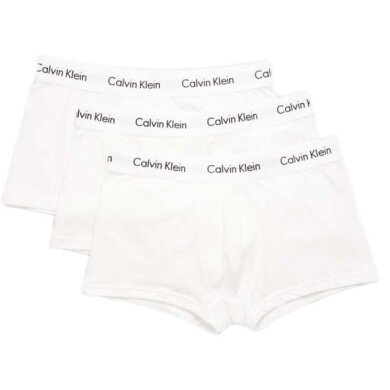 Calvin Klein Unterwäsche Boxershorts Low Rise Trunk (Baumwolle) weiss Herren - 3 Stück