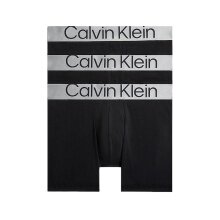 Calvin Klein Unterwäsche Boxershorts Brief Steel Cotton (Baumwolle) schwarz Herren - 3 Stück