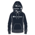 Champion Kapuzenpullover (Hoodie ungefüttert) American Classic Logo navy Damen