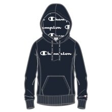 Champion Kapuzenpullover (Hoodie ungefüttert) American Classic Logo navy Damen