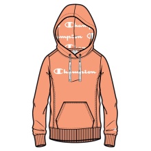 Champion Kapuzenpullover (Hoodie ungefüttert) American Classic Logo orange Damen