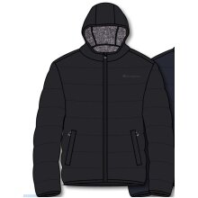 Champion Winter-Steppjacke mit Kapuze - Funktionswattierung, kleiner Logo-Schriftzug - schwarz Herren