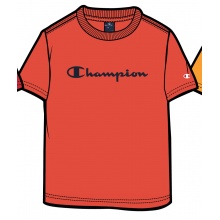 Champion Tshirt (Baumwolle) Big Logo Print feuerrot Jungen