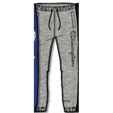 Champion Jogginghose (Baumwolle) Graphic Big Logo Print lang grau Jungen