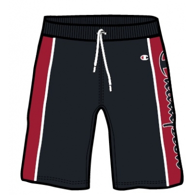 Champion Freizeithose Bermuda Basket Game (Baumwolle) kurz schwarz/rot Jungen