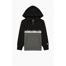 Champion Kapuzenpullover Half Zip (Hoodie) American Tape schwarz/grau Jungen