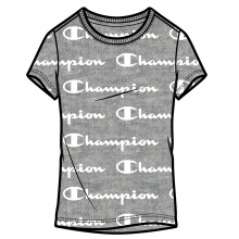 Champion Freizeit-Tshirt (Baumwolle) Graphic Print grau Mädchen