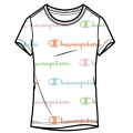 Champion Freizeit-Tshirt (Baumwolle) Graphic Print weiss Mädchen