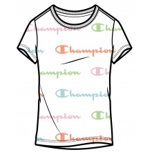 Champion Freizeit-Tshirt (Baumwolle) Graphic Print weiss Mädchen