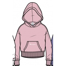 Champion Freizeit Kapuzenpullover (Baumwoll Hoodie) kleiner Schriftzug Print pink Mädchen