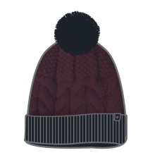 Champion Mütze Legacy Knit Bommel schwarz Kinder 1er