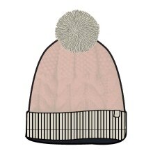 Champion Mütze Legacy Knit Bommel beige Kinder 1er