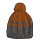 Champion Mütze Legacy Knit Bommel grau/orange Kinder 1er