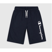 Champion Freizeithose (Baumwolle) Bermuda mit Logo-Schriftzug kurz 2023 navyblau Jungen