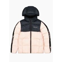 Champion Winterjacke Jacquard Tape rosa/schwarz Mädchen