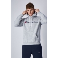 Champion Kapuzenpullover (Fleece-Hoodie) Big Logo Print hellgrau Herren