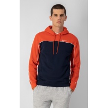 Champion Kapuzenpullover (Hoodie) aus Baumwollfleece in Farbblockoptik rot/dunkelblau Herren