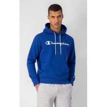 Champion Kapuzenpullover (Hoodie) aus Baumwollfleece Big Logo Print royalblau/weiss Herren