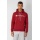 Champion Kapuzenpullover (Hoodie) aus Baumwollfleece Big Logo Print dunkelrot/weiss Herren