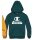 Champion Kapuzenpullover (Fleece Baumwoll-Hoodie) mit New York-Logo petrolblau Kinder