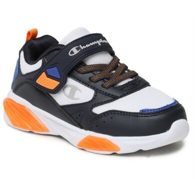 Champion Sneaker Wave Low Cut - weiss/schwarz/orange Jungen