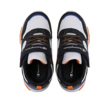 Champion Sneaker Wave Low Cut - weiss/schwarz/orange Jungen