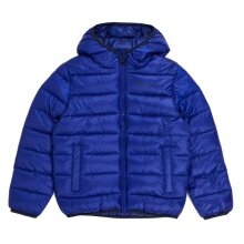 Champion Winter-Steppjacke mit Kapuze - Funktionswattierung, kleiner Logo-Schriftzug - royalblau Jungen