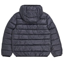 Champion Winter-Steppjacke mit Kapuze - Funktionswattierung, kleiner Logo-Schriftzug - grau Jungen