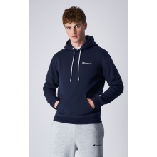 Champion Kapuzenpullover (Fleece-Hoodie) mit kleinem Logo-Schriftzug dunkelblau Herren