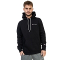 Champion Kapuzenpullover (Fleece-Hoodie) mit kleinem Logo-Schriftzug schwarz Herren