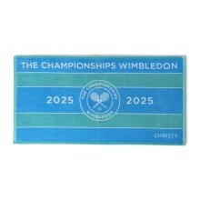 Christy Duschtuch Wimbledon The Championship Towel 2025 aquagrün/himmelblau 133x70cm