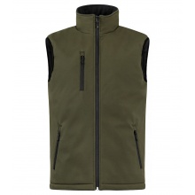 Clique Softshellweste Padded Vest (clean geschnittene, gepolsterte Softshell-Weste) khaki/grün Herren