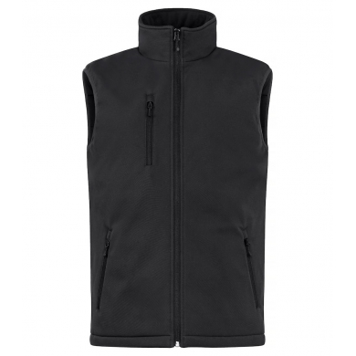 Clique Softshellweste Padded Vest (clean geschnittene, gepolsterte Softshell-Weste) schwarz Herren