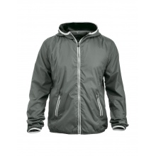 Clique Übergangsjacke Hardy (moderne Windbreaker mit Kapuze) grau Herren