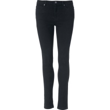 Clique Freizeithose (Baumwolle-Twill) 5-Pocket Stretch Pant schwarz Damen