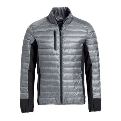 Clique Daunenjacke Lemont (Softshell-Panels, moderner Look) grau Herren