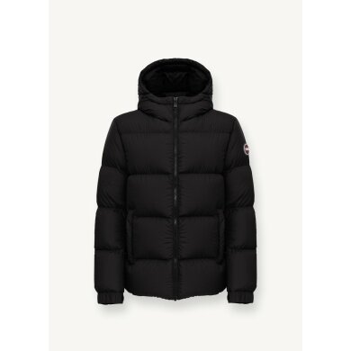 Colmar Daunen-Winterjacke Puffy mit fester Kapuze (sehr warm) schwarz Herren