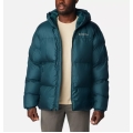 Columbia Winterjacke Puffect mit Kapuze (Thermarator Isolierung, wasserdicht) tealblau Herren