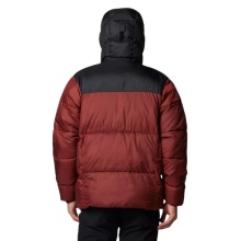 Columbia Winterjacke Puffect II Hooded (Thermarator Isolierung, wasserdicht) dunkelrot/schwarz Herren