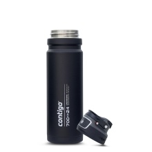 Contigo Thermo-Trinkflasche Free Flow Autoseal vakuum-isolierte (auslaufsicher) 700ml schwarz - 1 Flasche