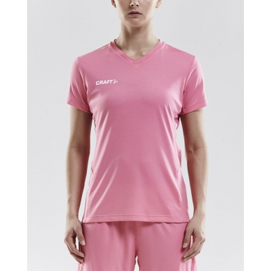 Craft Sport-Shirt (Trikot) Squad Solid (lockerer Schnitt, schnelltrocknend) pink Damen