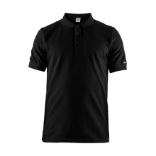 Craft Sport-Polo Casual Pique schwarz Herren