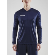 Craft Sport-Langarmshirt (Trikot) Squad Solid - hohe Elastizität, ergonomisches Design - navyblau Herren