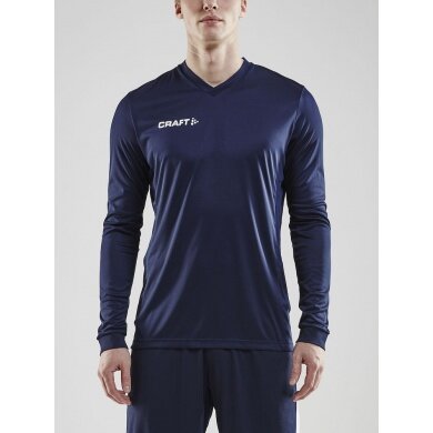 Craft Sport-Langarmshirt (Trikot) Squad Solid - hohe Elastizität, ergonomisches Design - navyblau Herren