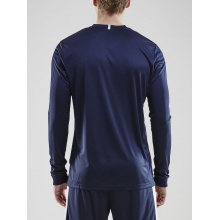 Craft Sport-Langarmshirt (Trikot) Squad Solid - hohe Elastizität, ergonomisches Design - navyblau Herren