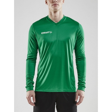 Craft Sport-Langarmshirt (Trikot) Squad Solid - hohe Elastizität, ergonomisches Design - grün Herren