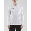 Craft Sport-Langarmshirt (Trikot) Squad Solid - hohe Elastizität, ergonomisches Design - weiss Herren