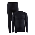 Craft Funktionsunterwäsche-Set Core Warm Baselayer (Langarmshirt+Hose lang) schwarz Herren