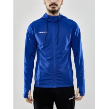 Craft Trainingsjacke Evolve Hood - strapazierfähige Mid-Layer-Kapuzenjacke aus Stretchmaterial - kobaltblau Herren